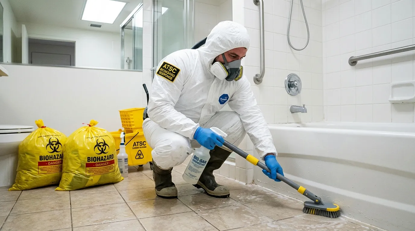 Decontamination equipment deployed for Blood Cleanup in Collinwood